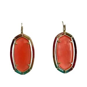 Kendra Scott Threaded Elle Drop Earring‎ in Coral Illusion Gold Tone Multicolor